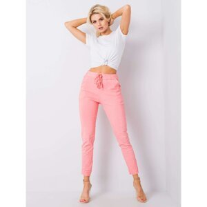 Lightweight coral trousers made of Marisa fabric