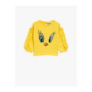 Koton Baby Girl Yellow Sweatshirt