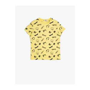 Koton Boy's Yellow T-Shirt