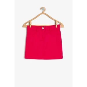 Koton Pink Girl's Pocket Detailed Skirt