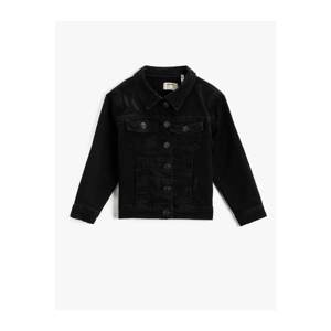 Koton Boy Black Denim Jacket Cotton