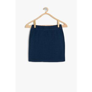 Koton Navy Blue Girl Normal Waist Skirt