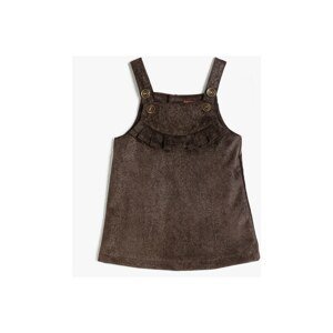 Koton Brown Baby Ruffle Detailed Dress