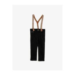 Koton Baby Boy Black Belt Detailed Jean Trousers