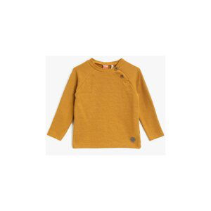 Koton Basic Crew Neck Buttoned Knitwear Sweater
