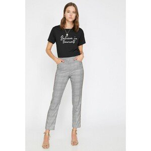 Koton Women's Plaid Trousers