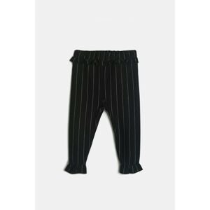 Koton Baby Girl Black Striped Sweatpants