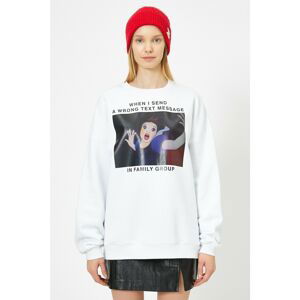 Koton Sweatshirt - White - Regular fit