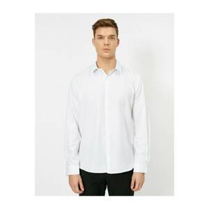 Koton Buttoned Collar Long Sleeve Regular Fit Smart Shirt