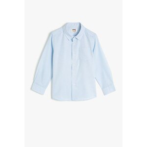 Koton Boy Long Sleeve Blue Shirt