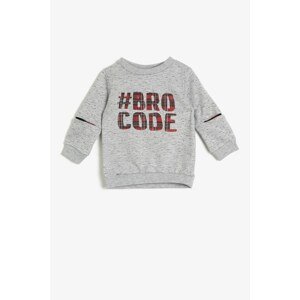 Koton Baby Boy Gray Sweatshirt