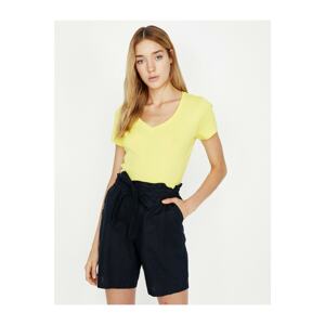 Koton Women's Yellow T-Shirt