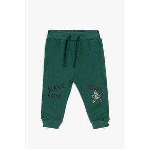 Koton Baby Boy Green Letter Printed Sweatpants