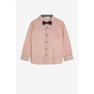 Koton Pink Boy's Bow Tie Detailed Shirt