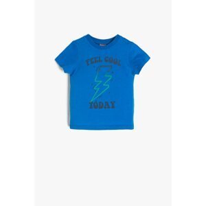 Koton Blue Baby Boy Written Printed T-Shirt