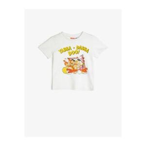 Koton The Flintstones Licensed Printed T-Shirt