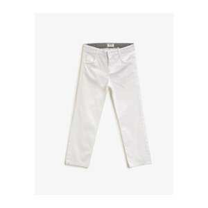 Koton Boys White Cotton Chino Pants