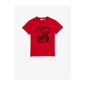 Koton Boy Printed Short Sleeve Crew Neck T-Shirt