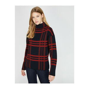 Koton Women's Navy Striped Sweater