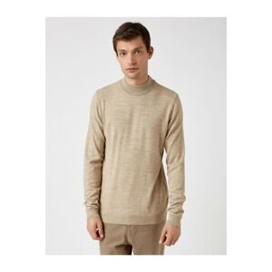 Koton Long Sleeve High Collar Cotton Sweater
