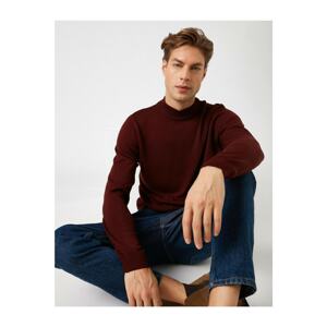 Koton Long Sleeve High Collar Cotton Sweater