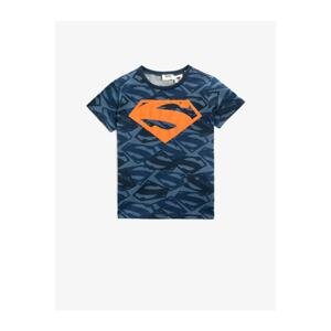 Koton Boy Blue Superman Licensed Crew Neck Cotton T-Shirt