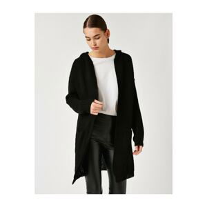 Koton Hooded Knit Sweater Cardigan