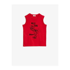 Koton Kids Red Printed Singlet Cotton