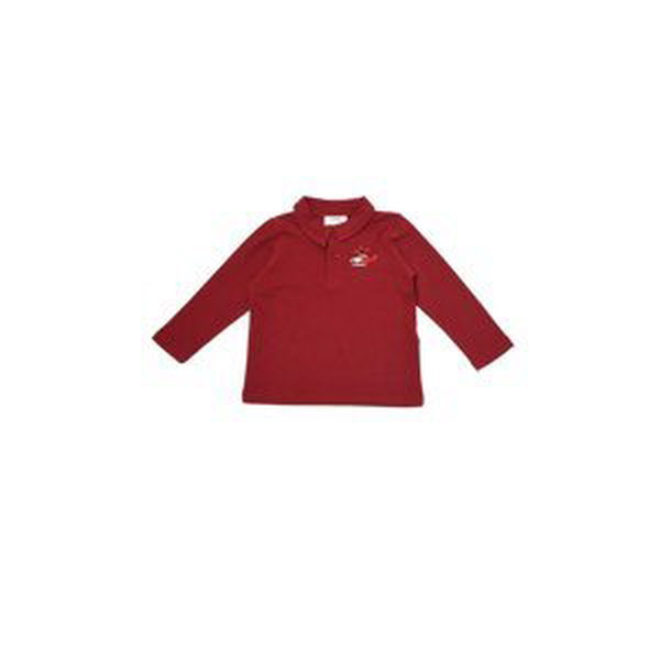 Trendyol Claret Red Embroidery Boy Knitted Polo Neck T-shirt