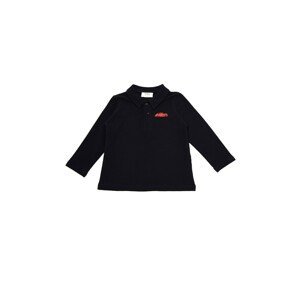 Trendyol Navy Blue Embroidered Boy Knitted Polo Neck T-shirt