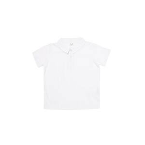Trendyol White Unisex Knitted Polo Neck T-shirt