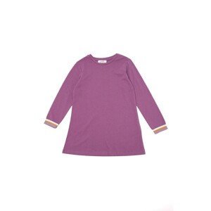 Trendyol Purple Stripe Detailed Girl Knitted Dress