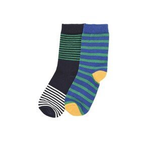 Trendyol Multicolor 2-Pack Striped Boys Knitted Socks