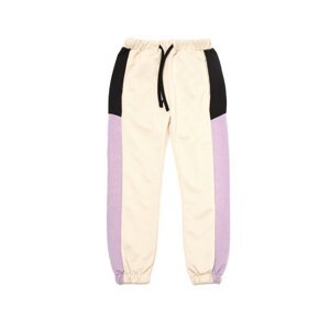 Trendyol Beige Color Block Girl Knitted Thin Sweatpants