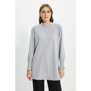 Trendyol Gray Half Fisherman Knitted Tunic