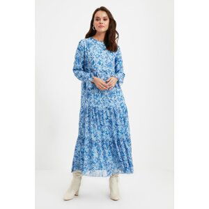 Trendyol Blue Crew Neck Dress