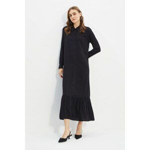 Trendyol Black Shirt Collar Dress