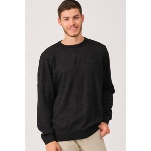 V0091 DEWBERRY MALE BATTAL OVERSIZE SWEATER-ANTHRACITIS