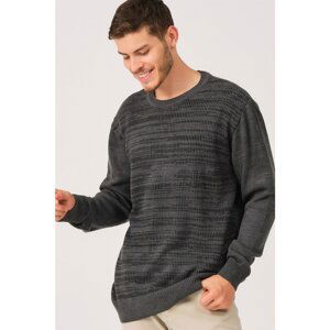 V0211 DEWBERRY MALE BATTAL OVERSIZE SWEATER-SMOKED