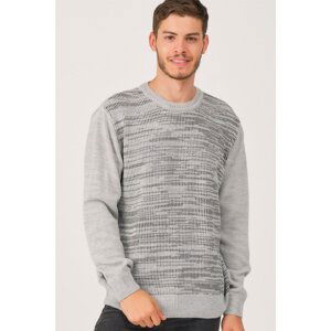 V0211 DEWBERRY MALE BATTAL OVERSIZE SWEATER-GRAY