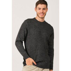 V0214 DEWBERRY MEN'S SWEATER-ANTHRACITIS