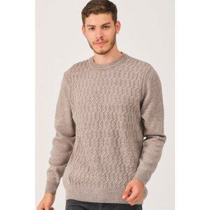 V0214 DEWBERRY MEN'S SWEATER-BEIGE