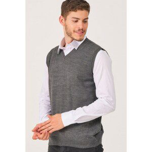 V0001 DEWBERRY MEN'S TRİKO VEST-SMOKED