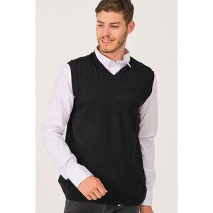 V0001 DEWBERRY MEN'S TRİKO VEST-BLACK