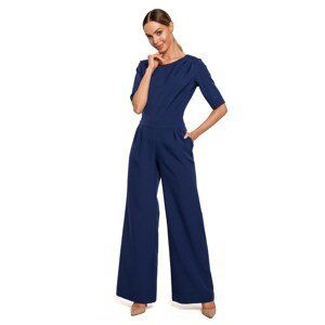 Made Of Emotion Woman's Jumpsuit M611 Navy Blue