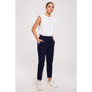 Made Of Emotion Woman's Trousers M603 Navy Blue