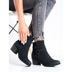 J. STAR ANKLE BOOTS WITH DECORATIVE STRAP