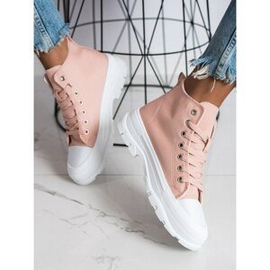 GOODIN TALL PINK SNEAKERS