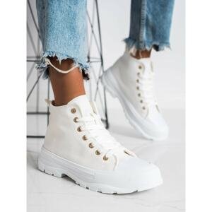 GOODIN TALL WHITE SNEAKERS