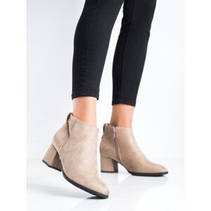 CLASSIC BEIGE ANKLE BOOTS VINCEZA